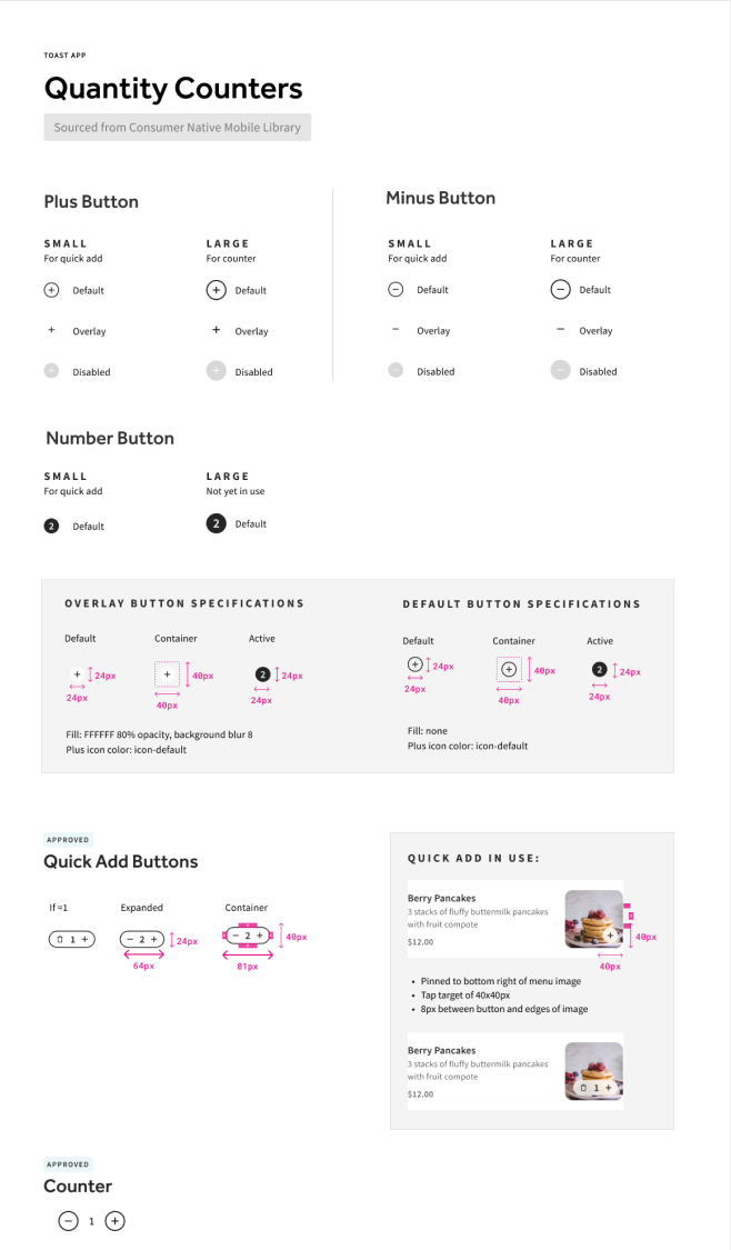 Quantity Counters